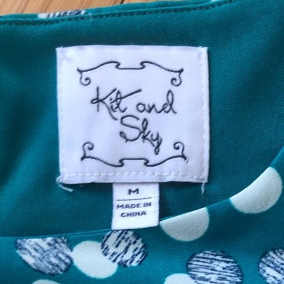 Kit and Sky Polka Dot Dress M - Picture 4 of 6